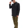 Impermeabile nero Sammy con zip integrale