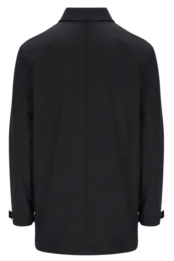 Impermeabile nero Sammy con zip integrale