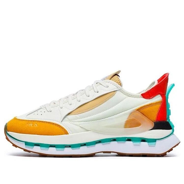 KM Shoes "Bianco Giallo Arancione"