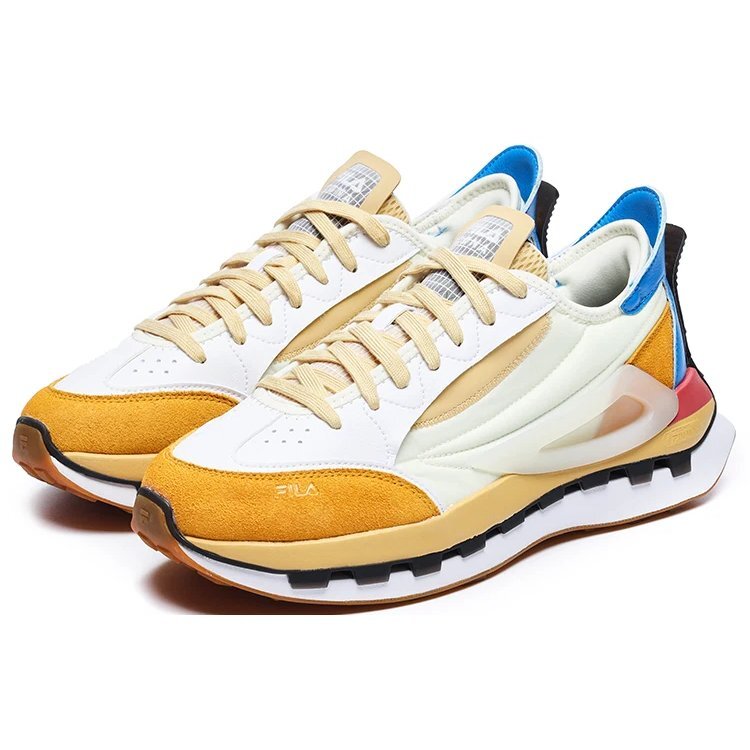 KM Shoes "Bianco Giallo Blu"