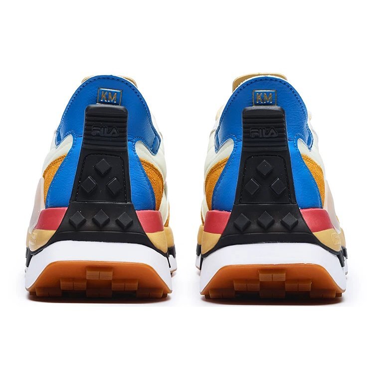 KM Shoes "Bianco Giallo Blu"