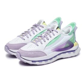 KM Shoes “Bianco Viola Acqua”