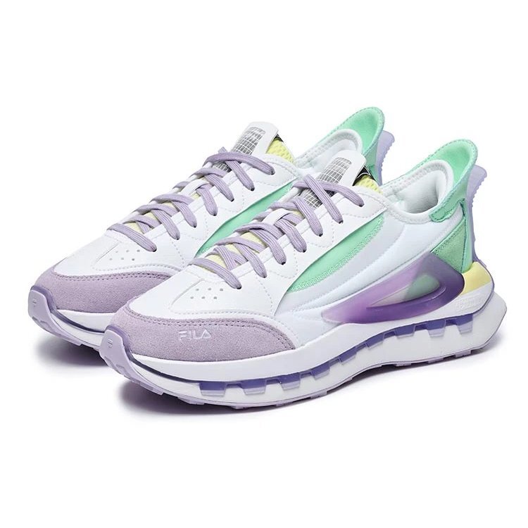 KM Shoes "Bianco Viola Acqua"
