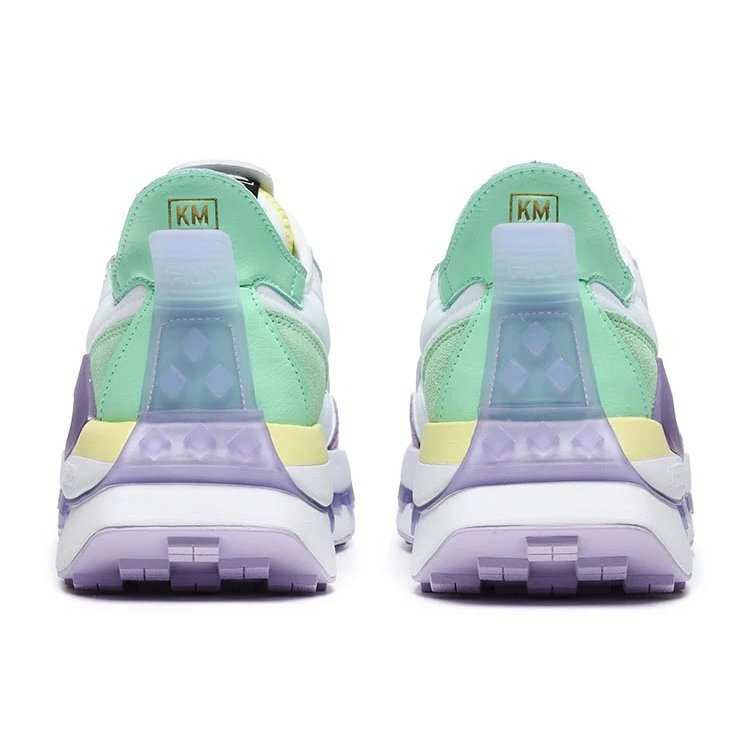 KM Shoes "Bianco Viola Acqua"