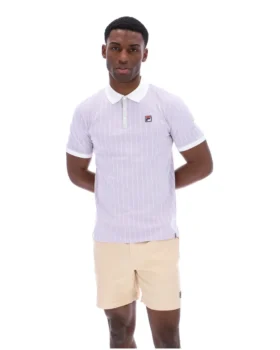 Lilla nebbioso Polo a righe BB1 Classic Vintage