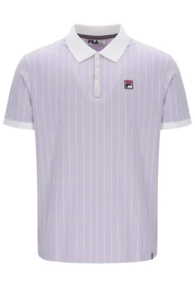 Lilla nebbioso Polo a righe BB1 Classic Vintage