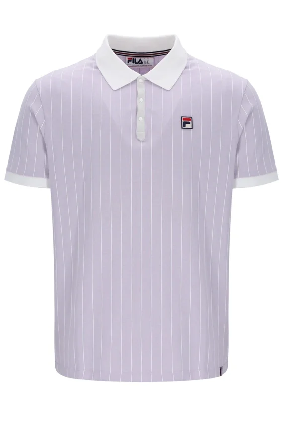Lilla nebbioso Polo a righe BB1 Classic Vintage