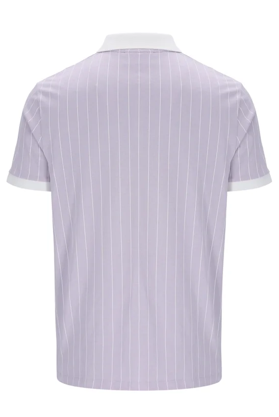 Lilla nebbioso Polo a righe BB1 Classic Vintage