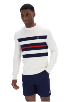 Maglia a girocollo a righe in rete Gardenia Giuseppe