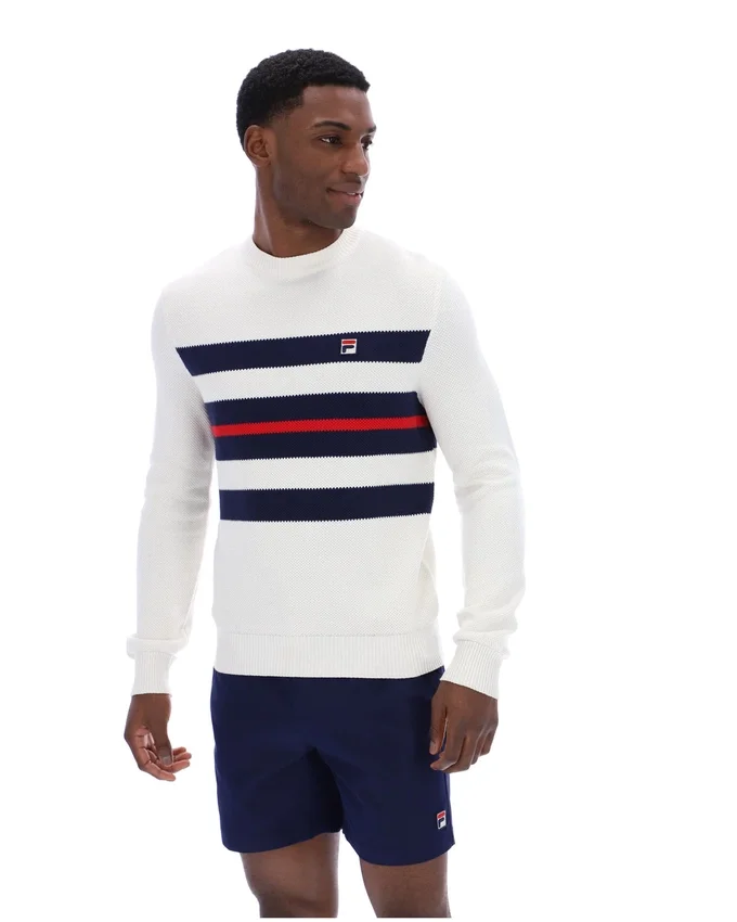 Maglia a girocollo a righe in rete Gardenia Giuseppe