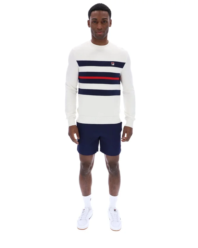 Maglia a girocollo a righe in rete Gardenia Giuseppe