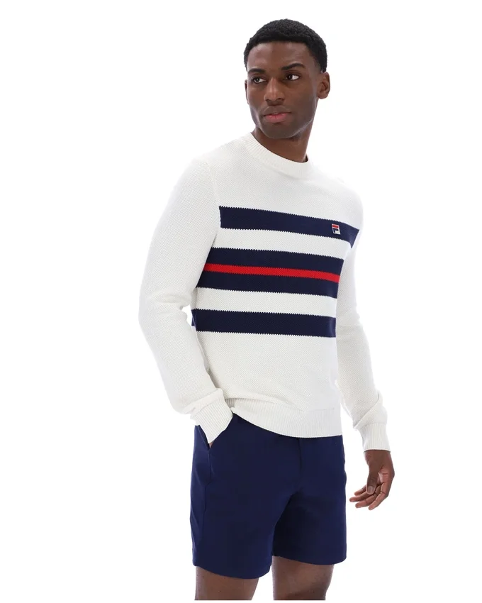 Maglia a girocollo a righe in rete Gardenia Giuseppe