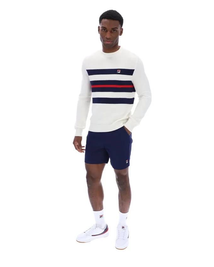Maglia a girocollo a righe in rete Gardenia Giuseppe