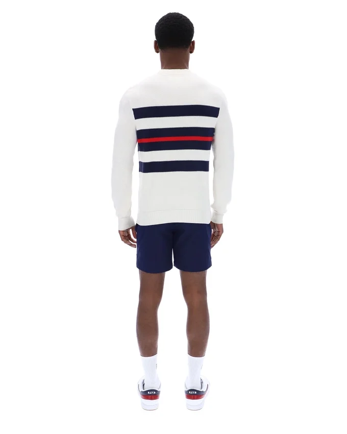 Maglia a girocollo a righe in rete Gardenia Giuseppe