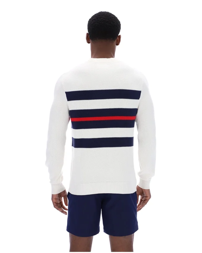 Maglia a girocollo a righe in rete Gardenia Giuseppe