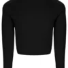Maglia con zip a un quarto Casa Seamless nera