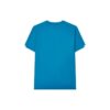 Maglia sportiva casual a maniche corte con collo rotondo, blu, pantaloncini