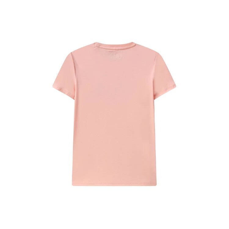 Maglietta a maniche corte rosa con logo Alphabet Sports, morbida sulla pelle