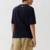 Maglietta a pantaloncini blu con stampa