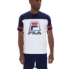 Maglietta bianca Damon Cut and Sew