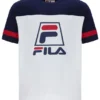 Maglietta bianca Damon Cut and Sew