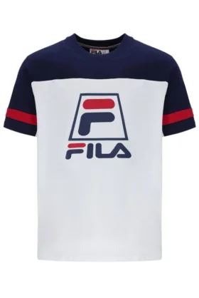 Maglietta bianca Damon Cut and Sew