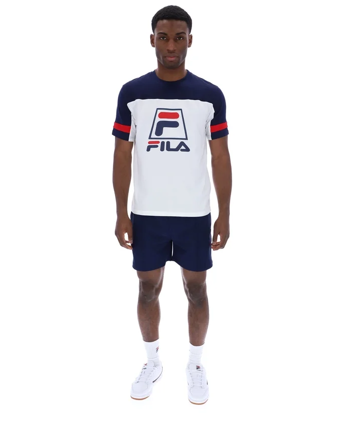 Maglietta bianca Damon Cut and Sew