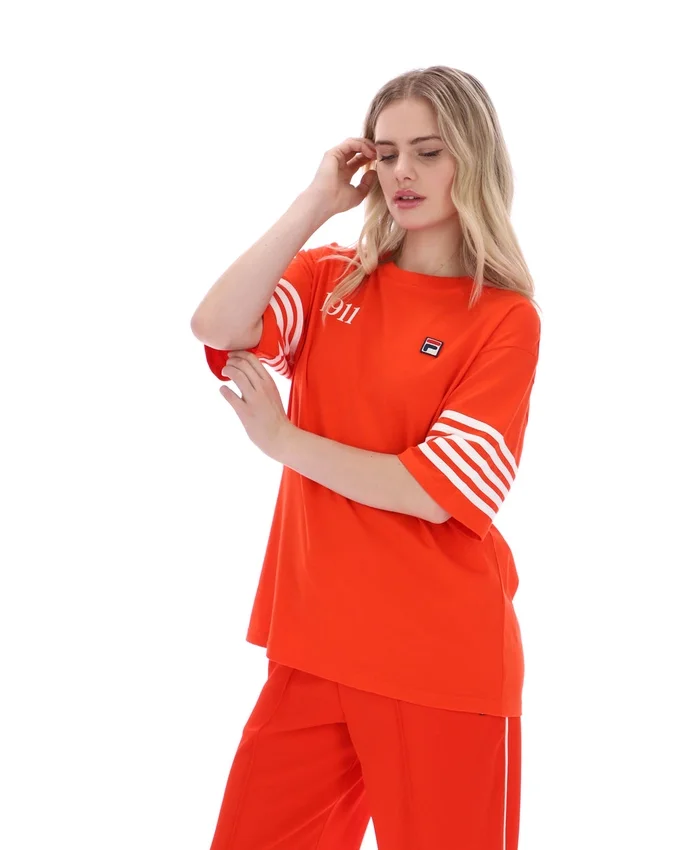 Maglietta Boyfriend Manarola Grenadine