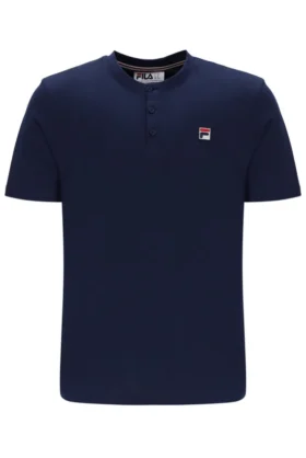 Maglietta con colletto Fila Navy Valentino Essential