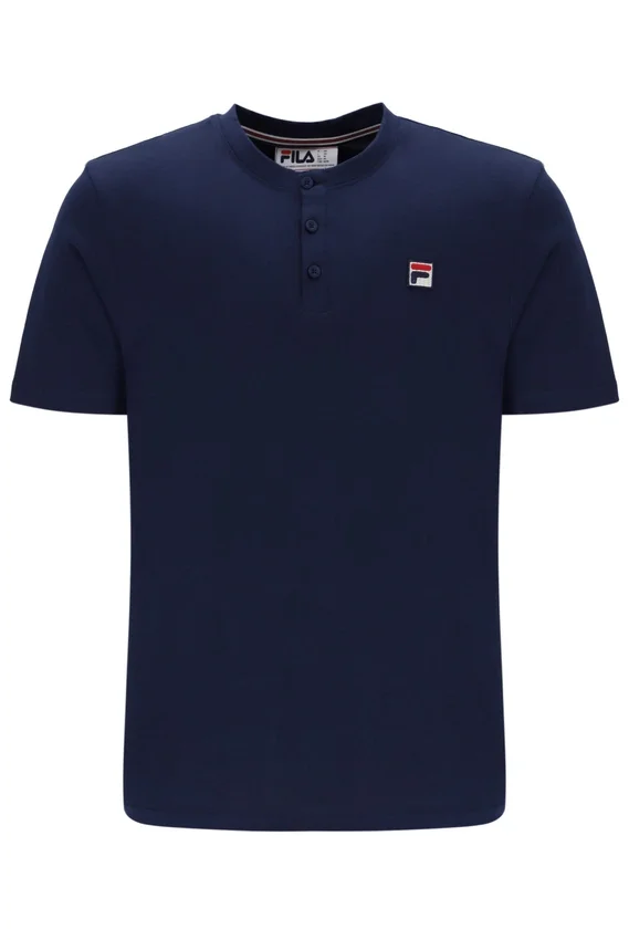 Maglietta con colletto Fila Navy Valentino Essential
