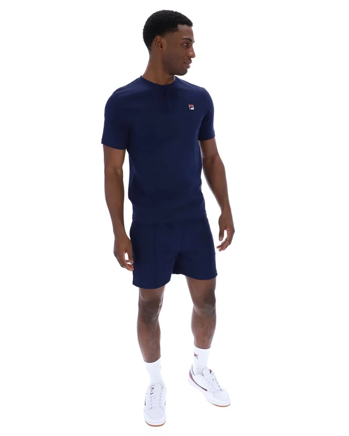 Maglietta con colletto Fila Navy Valentino Essential