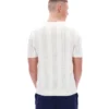 Maglietta con inserti in maglia Corrado color Gardenia