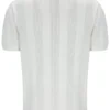Maglietta con inserti in maglia Corrado color Gardenia