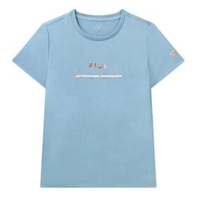 Maglietta con stampa del logo Athletics, blu