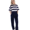 Maglietta corta squadrata Fila Genoa in blu navy