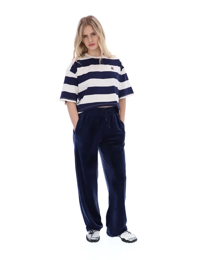 Maglietta corta squadrata Fila Genoa in blu navy