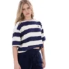 Maglietta corta squadrata Fila Genoa in blu navy