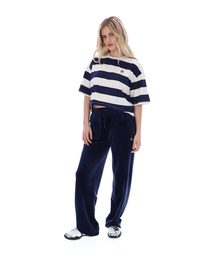 Maglietta corta squadrata Fila Genoa in blu navy