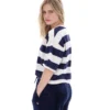 Maglietta corta squadrata Fila Genoa in blu navy