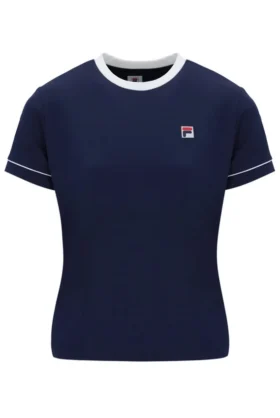 Maglietta da tennis da donna blu navy