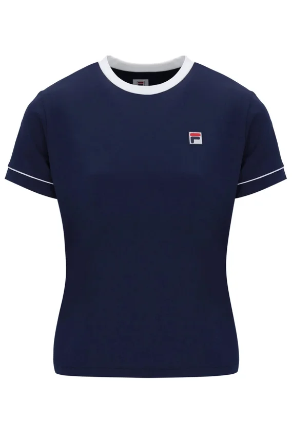 Maglietta da tennis da donna blu navy