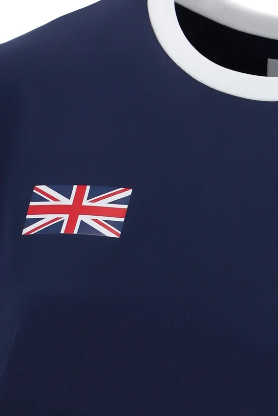 Maglietta da tennis da donna Fila GB blu navy