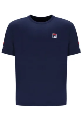 Maglietta da tennis da uomo blu navy