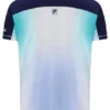Maglietta da tennis da uomo con collo alla Henry, blu
