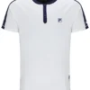 Maglietta da tennis da uomo con collo Henry Off White