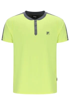 Maglietta da tennis da uomo Fila con collo alla Henry