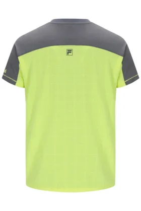 Maglietta da tennis da uomo Fila con collo alla Henry