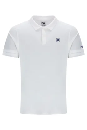 Maglietta da tennis polo da uomo bianco sporco