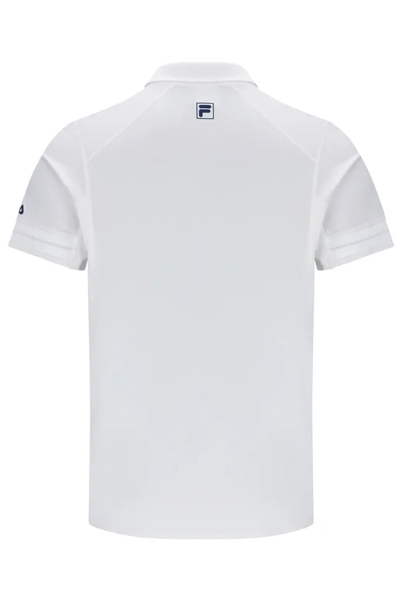 Maglietta da tennis polo da uomo bianco sporco
