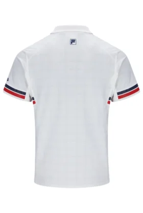 Maglietta da tennis Polo da uomo con motivo bianco